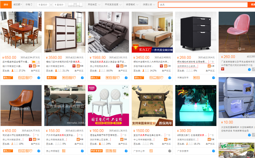 Nhập đồ nội thất Trung Quốc qua kênh mua hàng online rất rủi ro cho các shop online của Việt Nam
